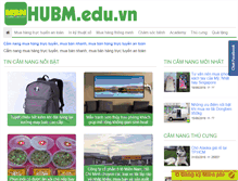 Tablet Screenshot of hubm.edu.vn